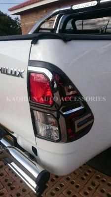 Carbon Black Tail Lamp Cover for Hilux Revo