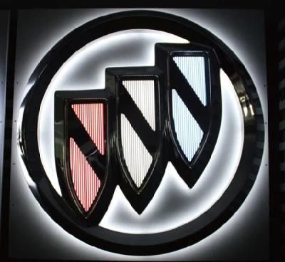 High Class Electroplate 4s Store LED Lighten Luxury Car Emblem