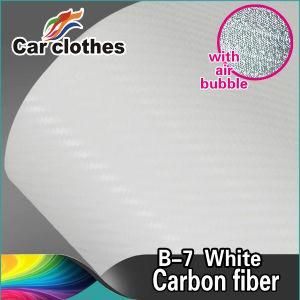 Good Quality 1.52X30m PVC Vinyl Air Free Bubbles 3D Carbon Fiber Film Car Wrapping Paper Roll