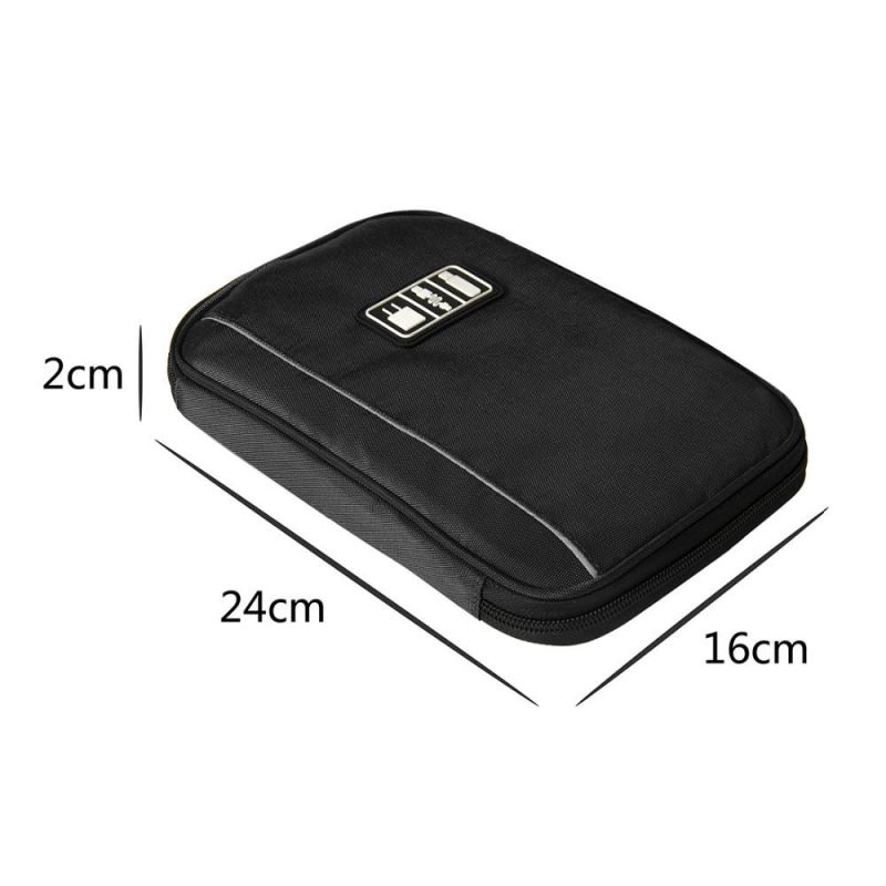 Distributor New Accessories Nylon Mens Travel USB Cable Organizer Bag for Electronic