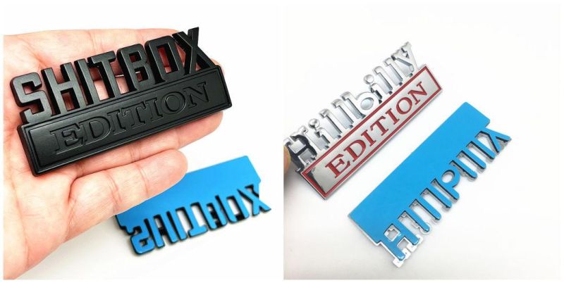 Hillbilly Edition Emblem for Chevrolet Silverado Chevy Camaro Emblem Fender Badge Decal Sticker Logo Car Accessories Car Parts Decoration ABS Plastic Big Size