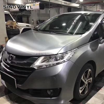 SINOVINYL Air Bubble Free Electro Metallic Brushed Wrapping Film Vinyl For Car Full Body