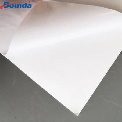80 Micron 120 Gram White Permanent Clear Self Adhesive Vinyl