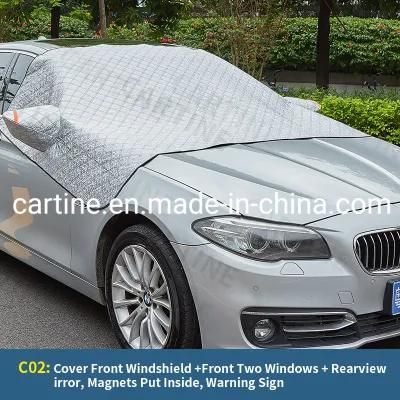 Manufacturer Customized High Quality Silver Car Sunscreen Heat Insulation and Sunshade Front