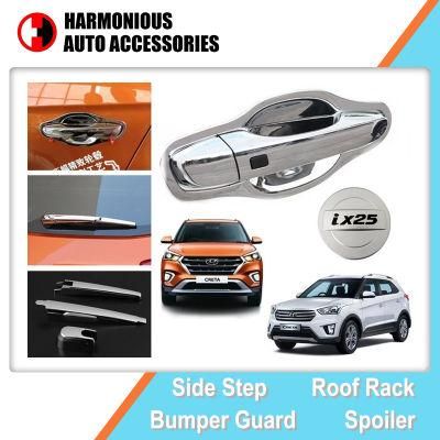 Car Parts Decoration Body Kit Chrome for Hyundai Creta IX25 Fuel Tank Cap Cover, Handle Cover, Mirror Cover