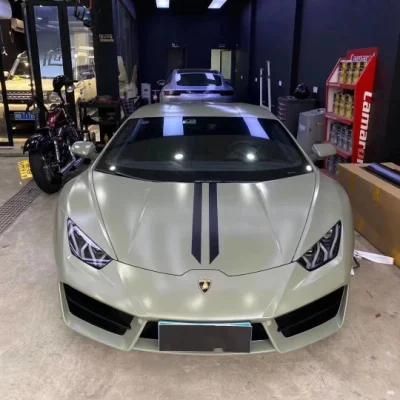 Low Tack Adhesive Glue Water Changes Color Matte Satin Car Wrap Film Vinyl