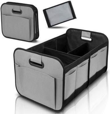 Multifunctional Collapsible Foldable Trunk Storage Organizer for Car SUV Truck, Small Car Trunk Organizer with Folding Compartment and Handle