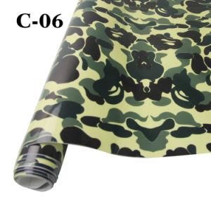 Fashionable Design 1.52X30m PVC Adhesive Protective Camouflage Wrap Film