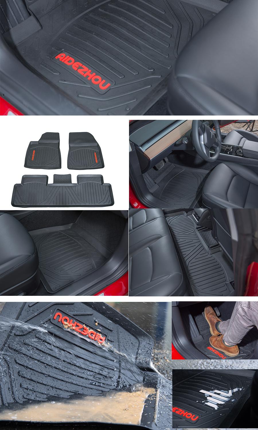 Full Set Position 3D Customized PVC/Latex/Rubber Car Floor Mat for Tesla Model 3