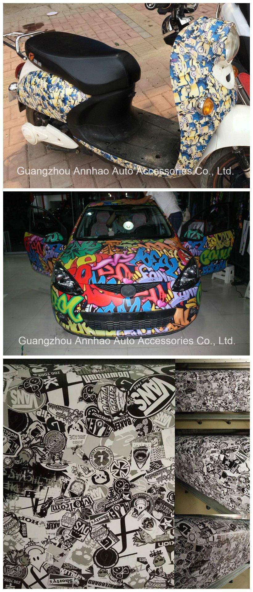 5X87FT Car Accessories Interior Decorative Bomb Graffiti Sticker Vinyl Car Wrap