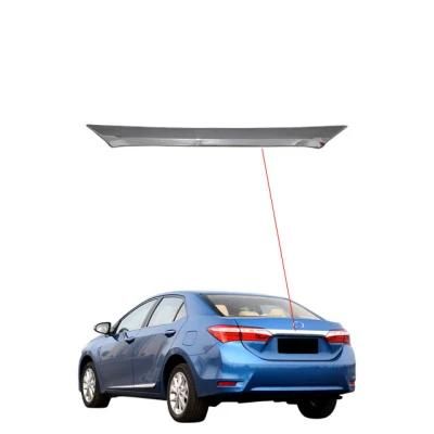Car Accessories Exterior Decoration ABS Chrome Rear Trunk Streamer for Toyota Corolla 2014