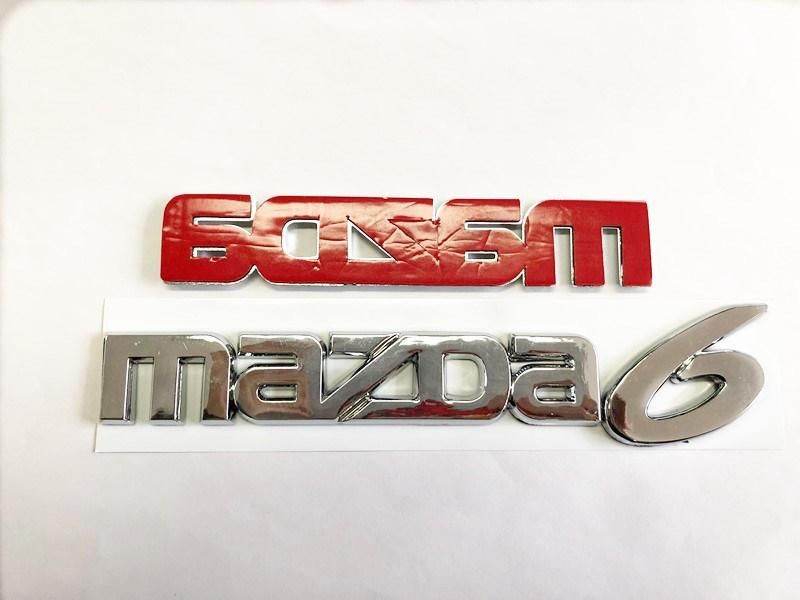 3D Chrome Silver Sticker Nameplate Logo Letter Car Emblem