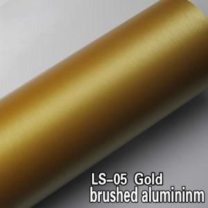 Good Quality Car Body Brushed Aluminum Foil Film Wrap Vinyl Sticker with Bubble Free