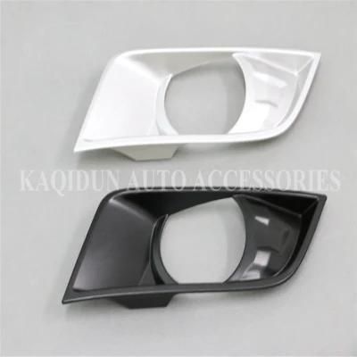 Chrome and Black Front Fog Light Cover for Ford Ranger2016