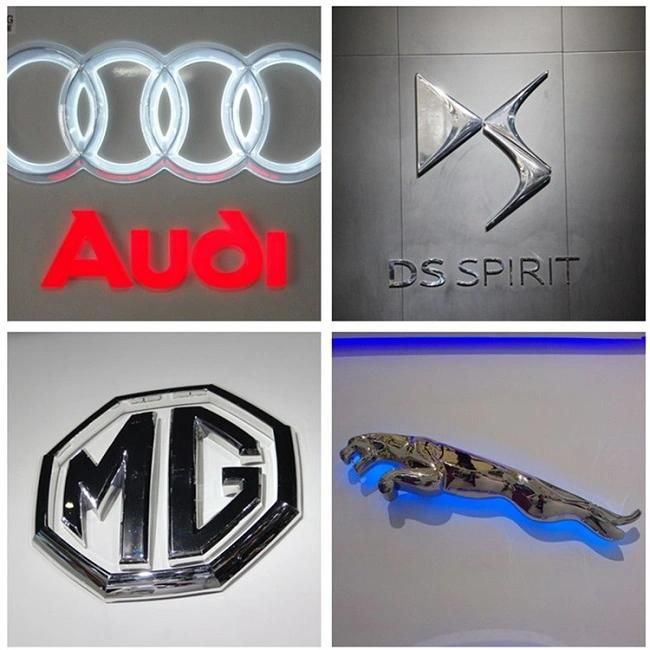 High Quality Custom 3D LED Advertising Car Logo Signs