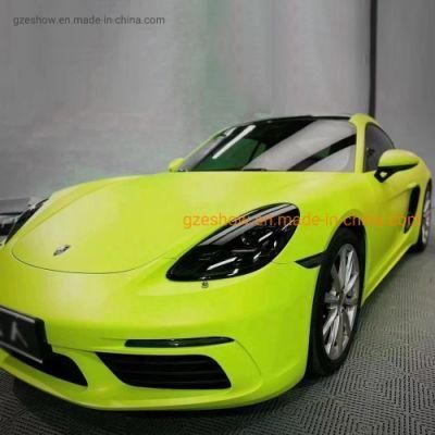 Matte Ultimate Flat Fluorescent Yellow Vinyl Wrap