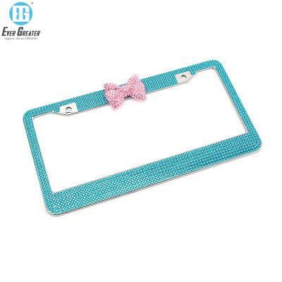 Rhinestone License Plate Holder Frames Rhinestone