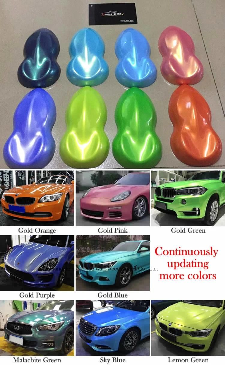 Magic Lemon Green Car Color Change Chameleon Wrap Vinyl