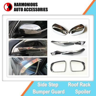 Auto Accessory Chromed Garnish Stickers for Jeep Compass 2017 Side Mirror Cover and Visor