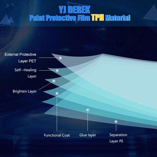 Anolly Self Adhesive Tph Material Highest Quality Car Paint Protection Film Ppf 1.52*15m Car Paint Film Ppf Tph Film