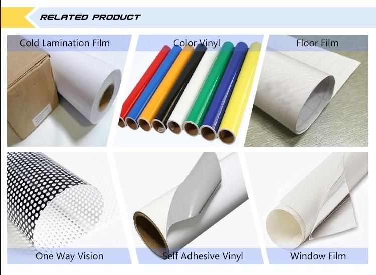 Self Adhesive Vinyl for Advertising White/Grey/Black Back