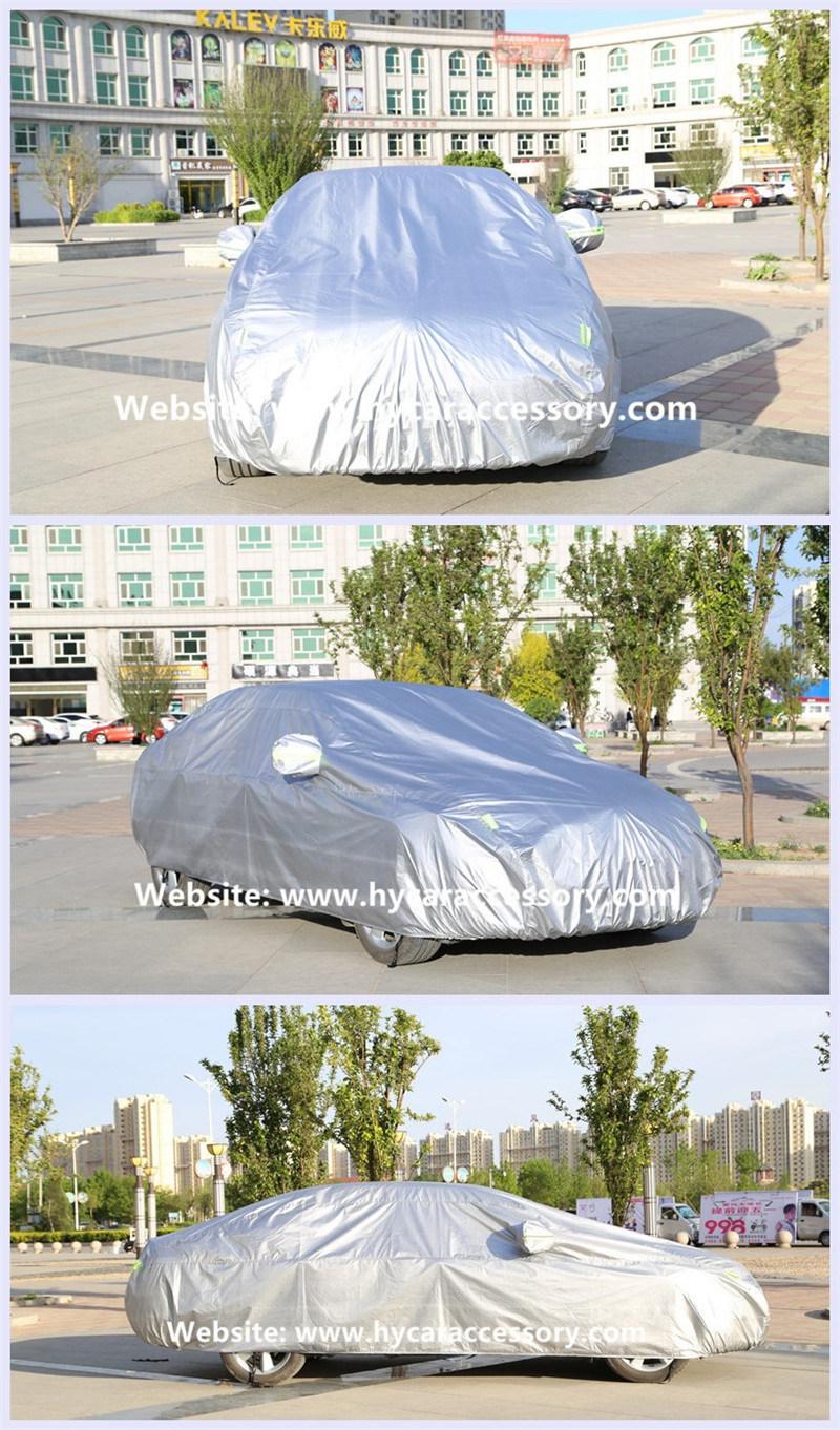 Hot Sale Oxford Blue Sunshade Portable Sunproof Waterproof Car Cover