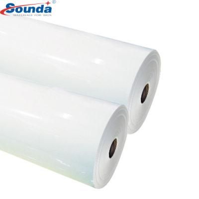 Removable/Permanent Self Adhesive White Vinyl Roll
