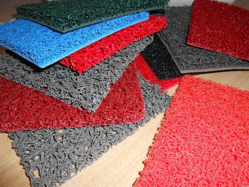 Colorful Anti-Slip Rubber Sheet, PVC Coil Mat with Foam Backing