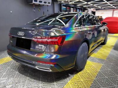 Car Styling Rainbow Laser Ash Car Sticker for Car Wraps Vinyl Film