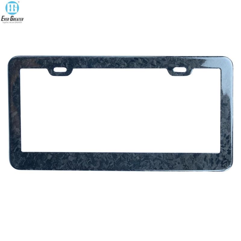 Imprinted Plastic Front License Plate Frame Chrome