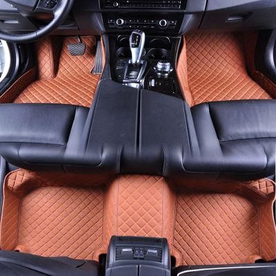 Luxury Fashion Design Leather Customized Waterproof 5D Car Mat Wholesale Coiled Material