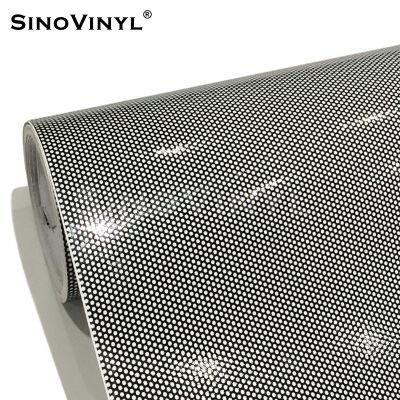 SINOVINYL Self Adhesive Window Glass Vinyl Film Sticker Printable White Perforated Printing