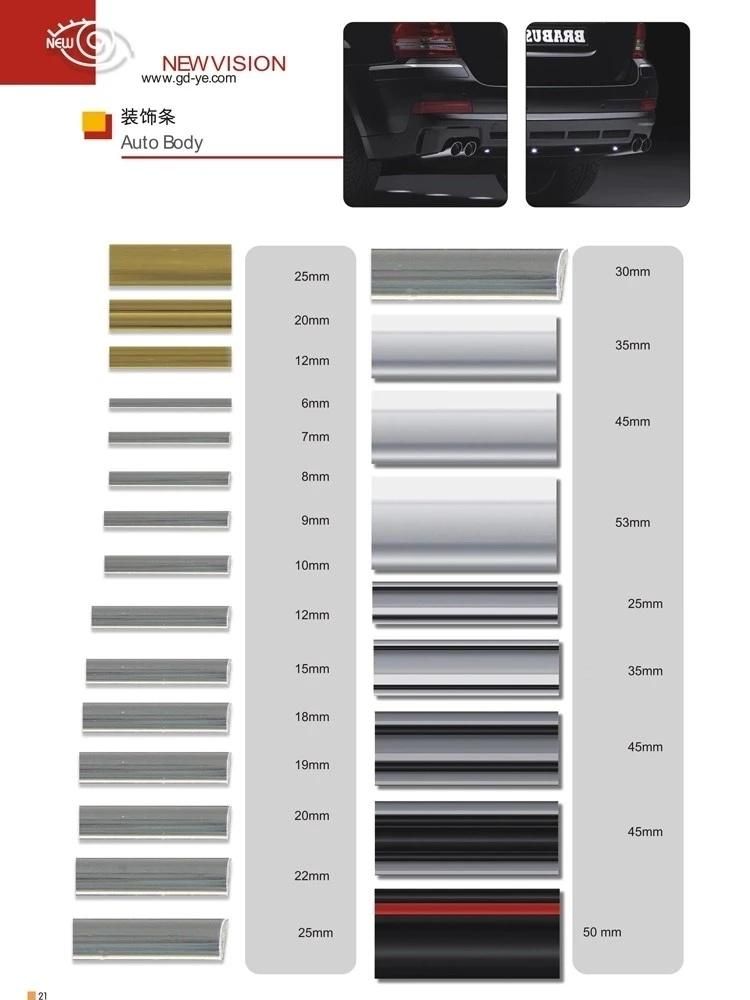 Door Trim Strip Car Chrome Protection Strip
