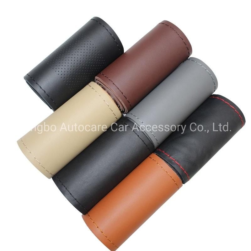 DIY Leather Sewing Steering Wheel Cover High Quality DIY Leather Sewing Car Steering Wheel Cover