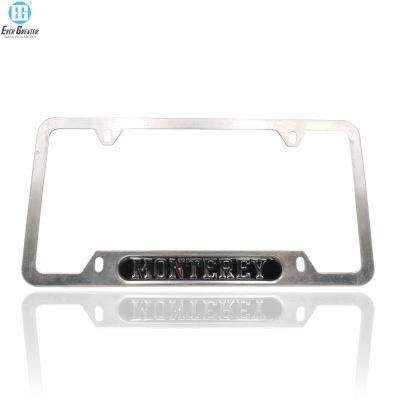 License Plate Frame Embossed Europe with Dome