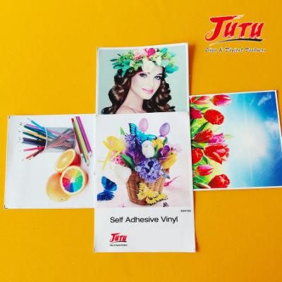 Jutu Stain Proof Self Adhesive Film Digital Printing Vinyl Used in Vehicle Advertising