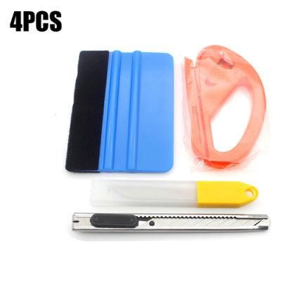 1/4/7 PCS Car Vinyl Tint Film Wrapping Felt Squeegee Cutter Installing Tool Kit Kit Auto Sticker Felt Squeegee Scraper Snitty