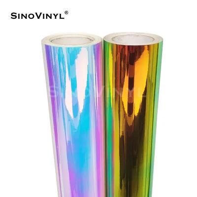 SINOVINYL Chrome Rainbow Full Body Car Wrap Sticker Auto Vinyl