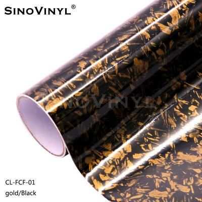 SINOVINYL Car Body Wrapping Film Forging Carbon Fiber Vinyl Sticker