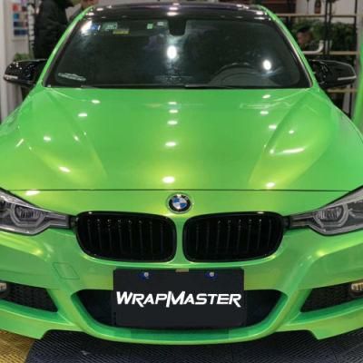 Tsautop 1.52*18m Magic Gold Green Car Wrapping Film Vinyl Sticker