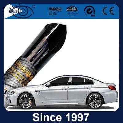 2 Ply Dark Black Solar Car Reflective Metallic Window Film