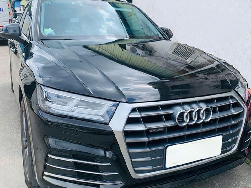 Satin Metallic Glossy Black Vinyl Wrap Film DIY Car Sticker