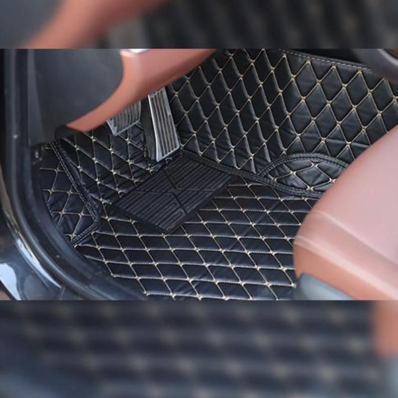 Universal 4PCS/Set Classic Design Anti-Slip PVC Rubber Car Mat