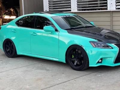 Car Color Changing Film Satin Metallic Glossy Lake Water Blue Full Body Modification Film