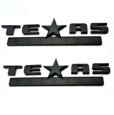Texas Emblem for Chevrolet Silverado Chevy Camaro Emblem Fender Badge Decal Sticker Logo Car Accessories Car Parts Decoration ABS Plastic