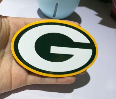Custom NFL Green Bay Packers Metal Car Stickers, 3D Metal Car Stickers, UV Printed Car Stickers, Decorative Stickers