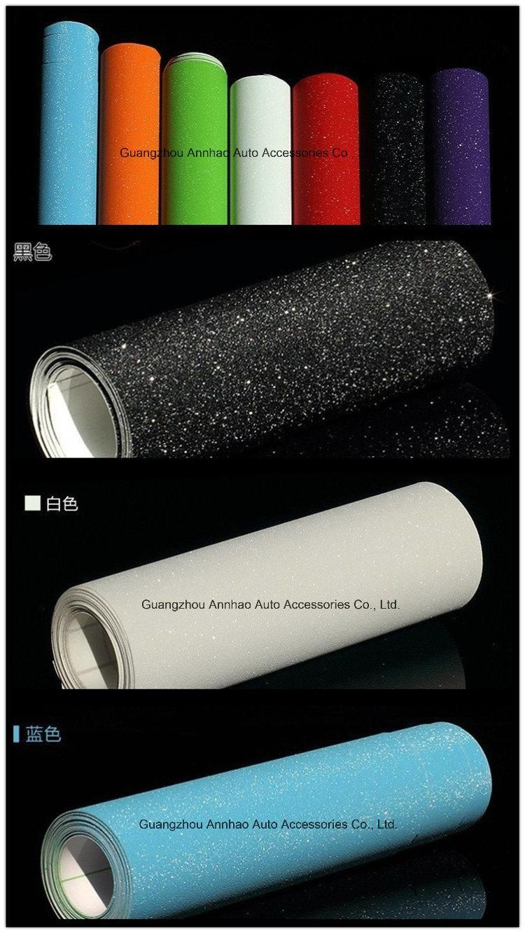 Frosting Glitter Vinyl Sticker Paper PVC Film Window Decorative Vinyl Film Clear Transparent Glitter Sticker Vinyl