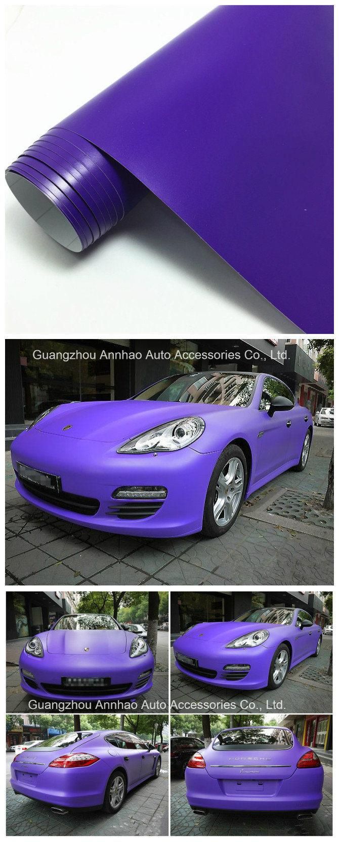 Air Release Car Interior or Exterior Decoration Film Purple Matte Car Wrapping Foil