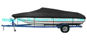 Boat Cover, Heavy Duty Waterproof UV Resistant Marine Grade Polyester Fits V-Hull, Tri-Hull, PRO-Style, Fishing Boat, Runabout---Bsk2011250