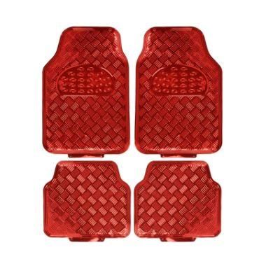 Universal 4PCS Red Color PVC Car Mats